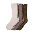 Women's Rib Knit Slouchy Crew Socks 3-Pack