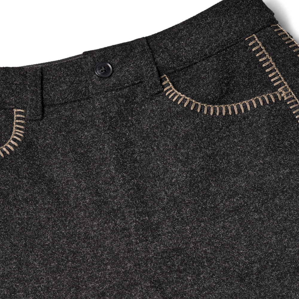 Women's Mid-Rise Barrel Pants - Black Heather