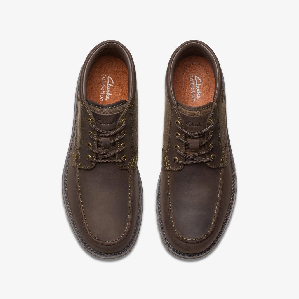 Waterproof Leather And Canvas Boot - Brown