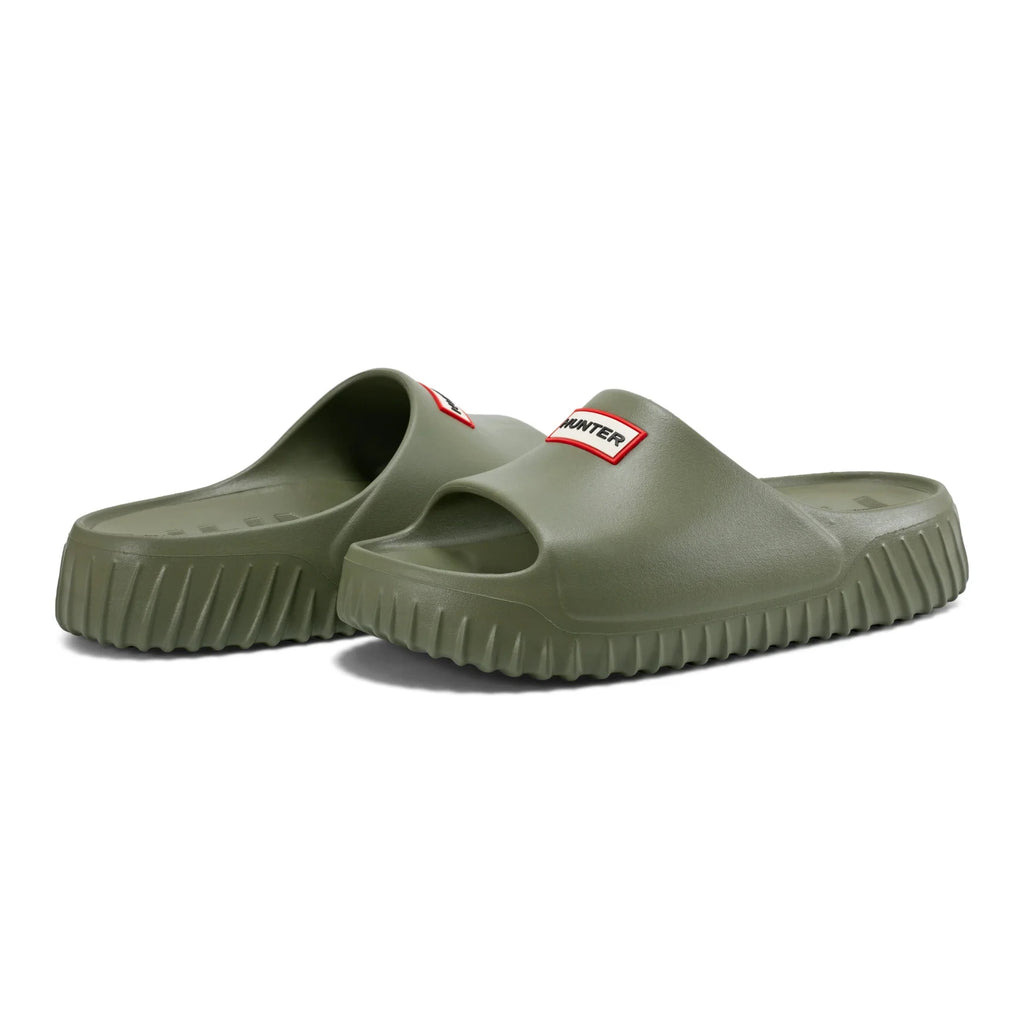 Men's Open-Toe Slide Sandals - Green