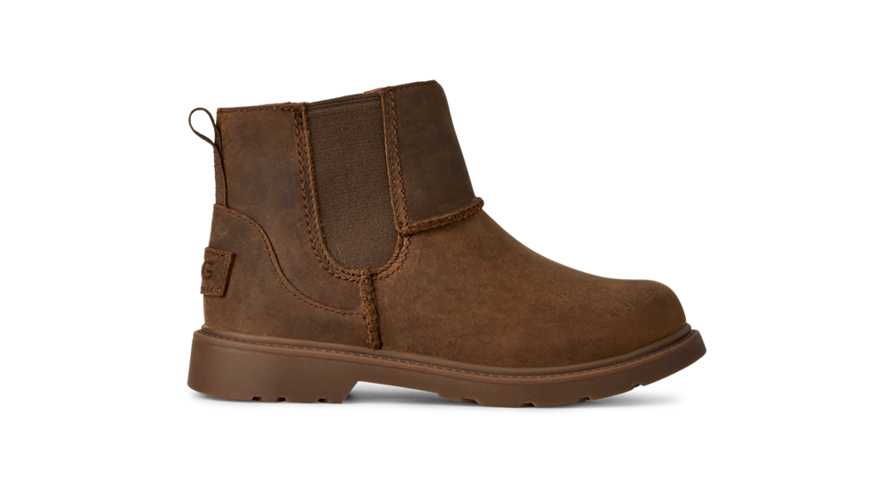 Kids' Waterproof Leather Chelsea Boots - Walnut