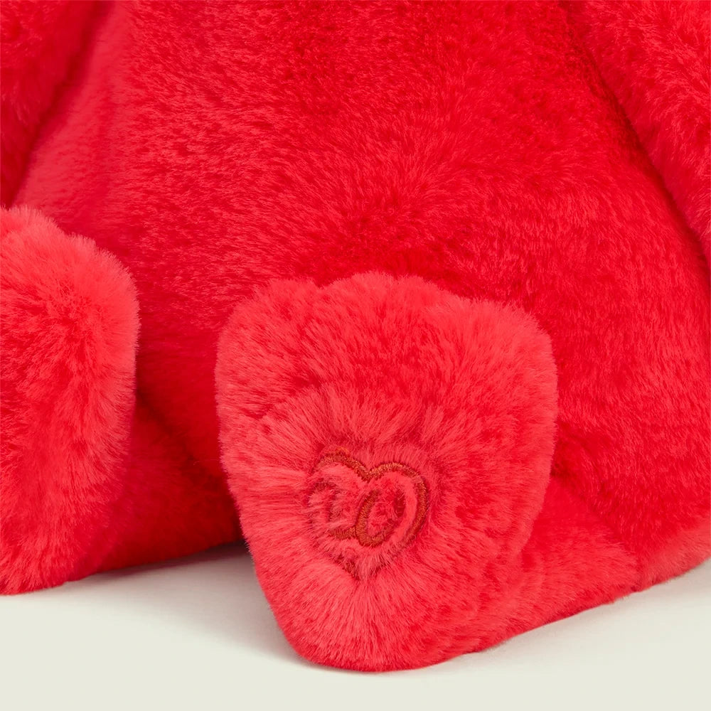 Microwavable Weighted Red Monster Character Plush