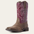 Women's Iridescent Leather Western Boots - Cider