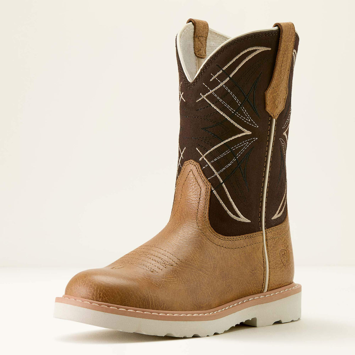 Kids' Round Toe Western Boots - Brown