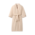 Women's Plush Fleece Full-Length Robe - Cream
