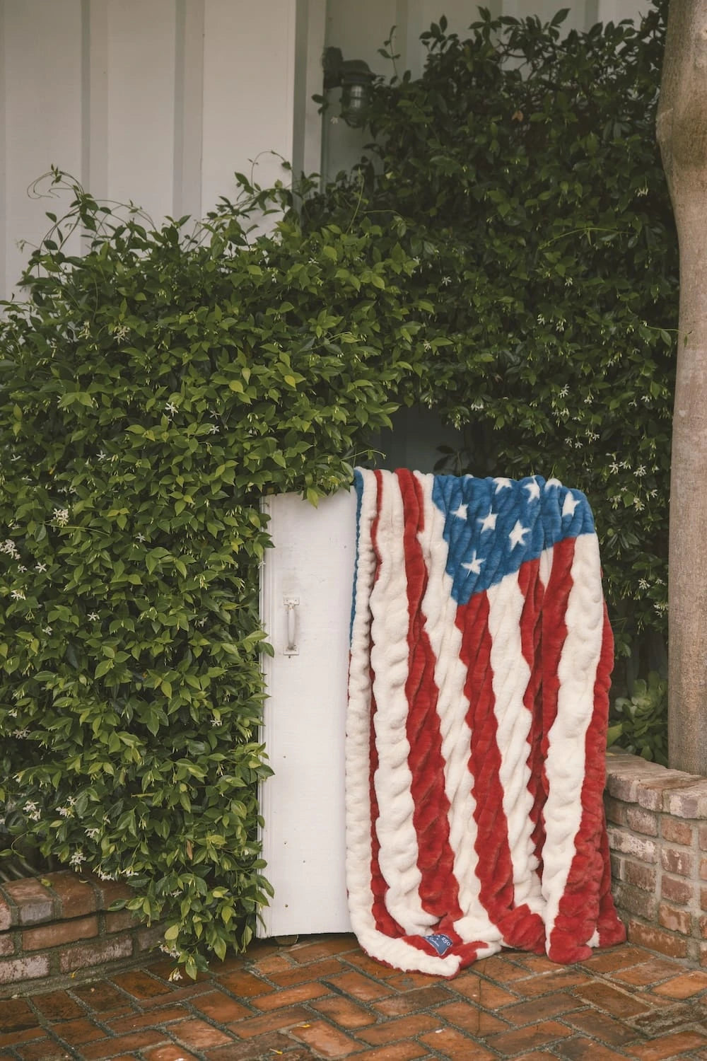 Double-Sided Plush Flag Blanket