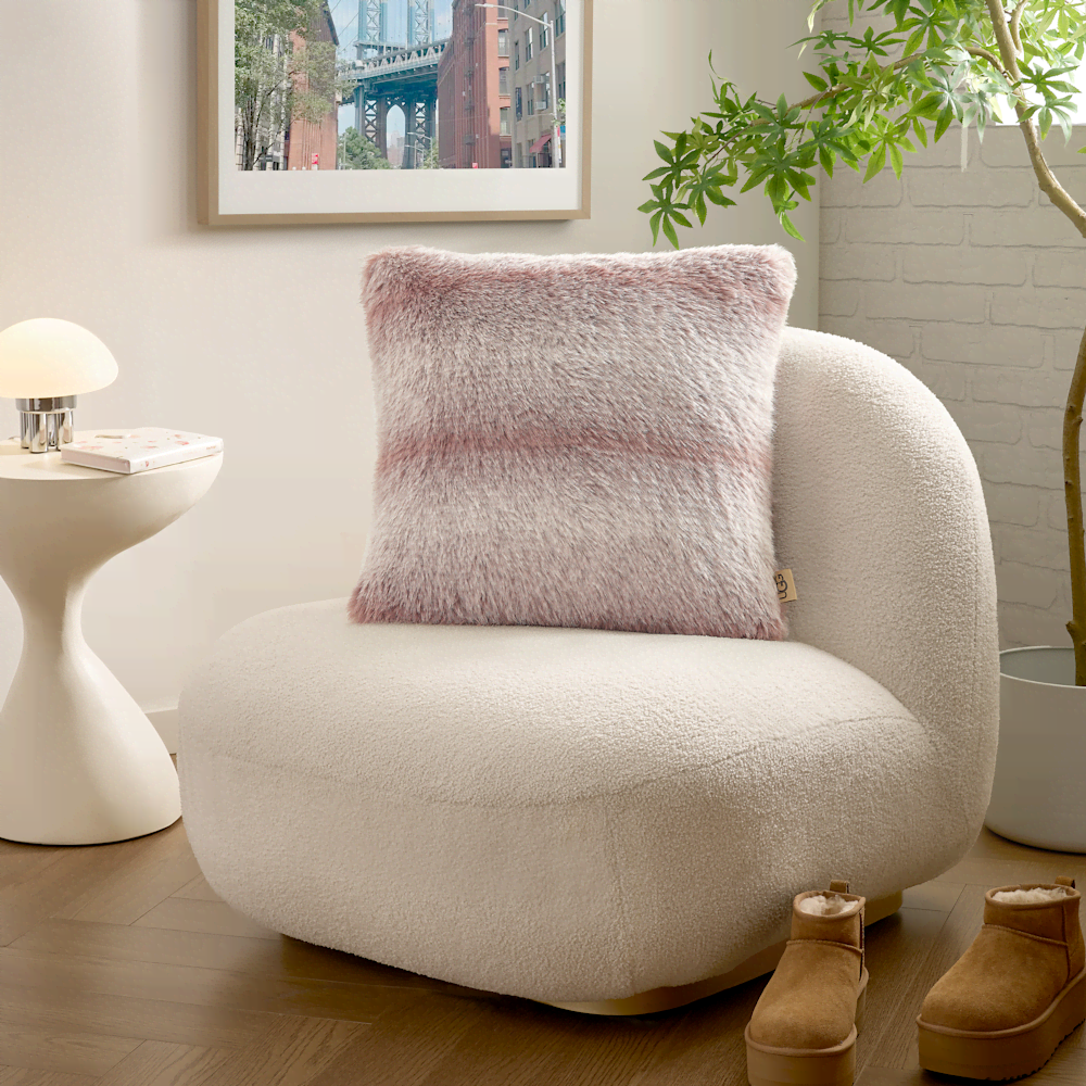 Ombre Faux Fur Accent Pillow 20 X 20