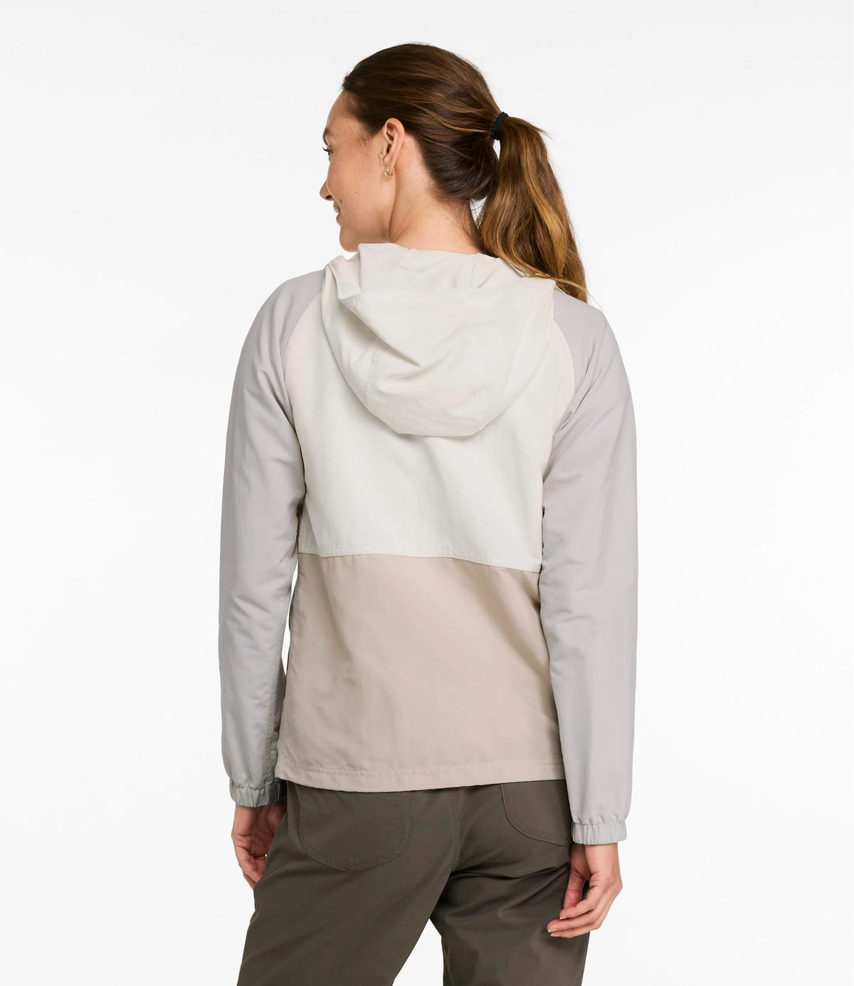 Women's Hooded Windbreaker Jacket - Green