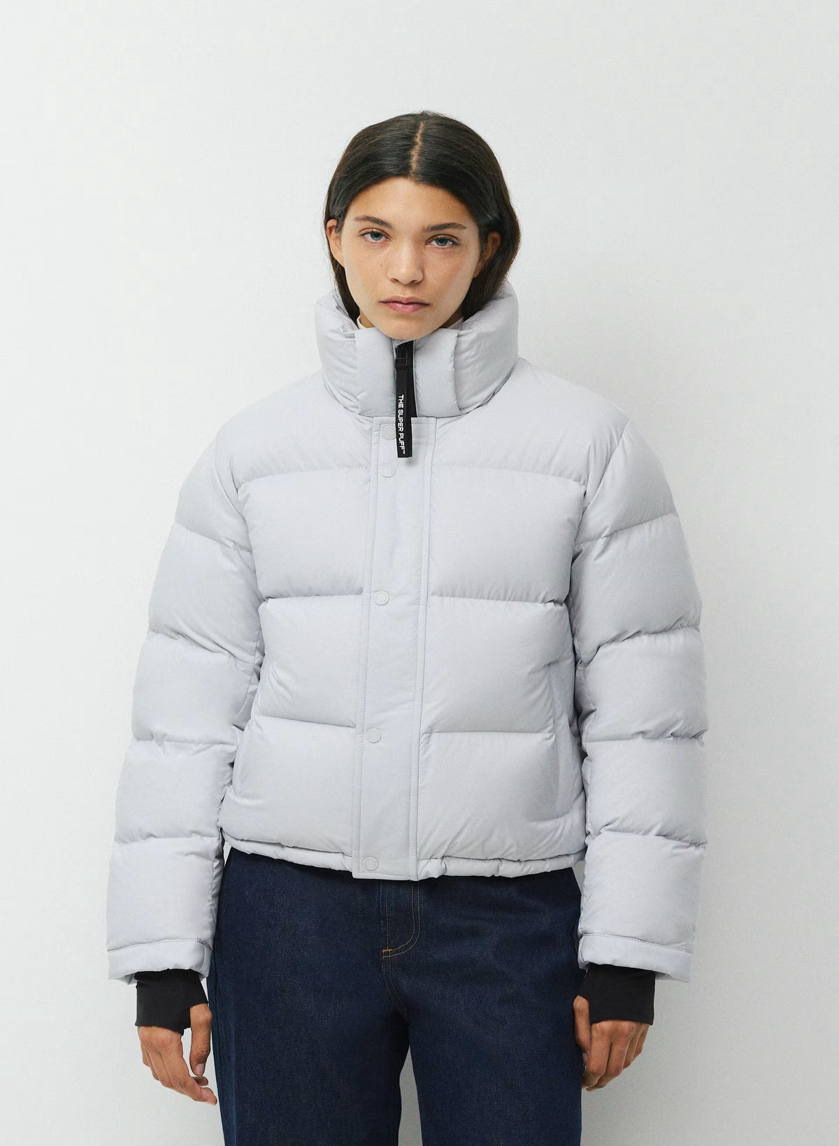 Short Down Puffer Jacket - Blue