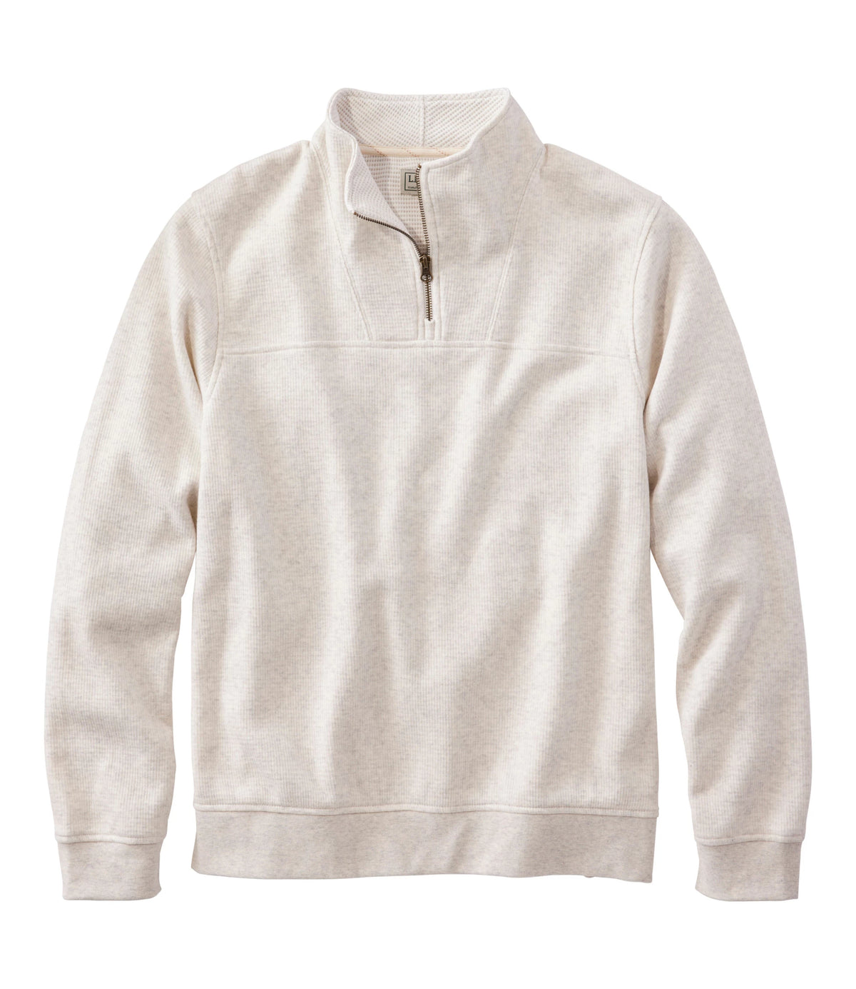 Men's Waffle Knit Quarter-Zip Sweatshirt - Blue