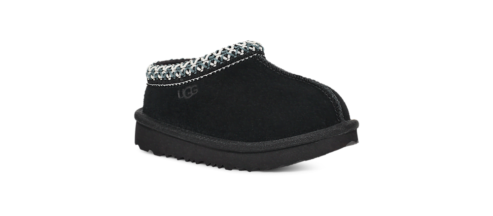 Toddler Suede Slip-On Slipper - Black