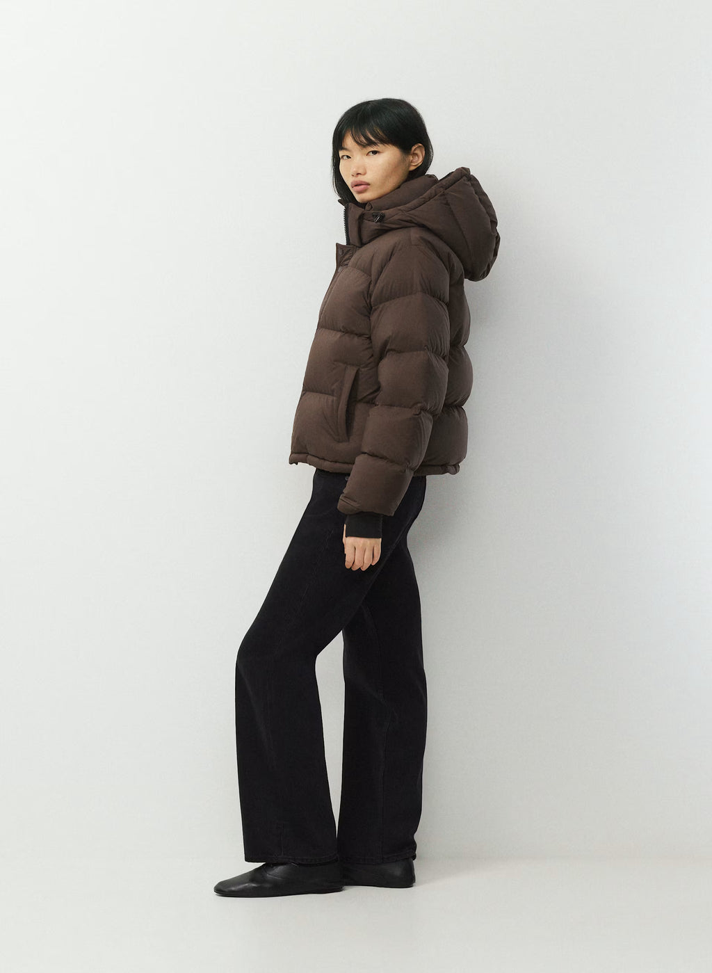 Short Down Puffer Jacket - Blue