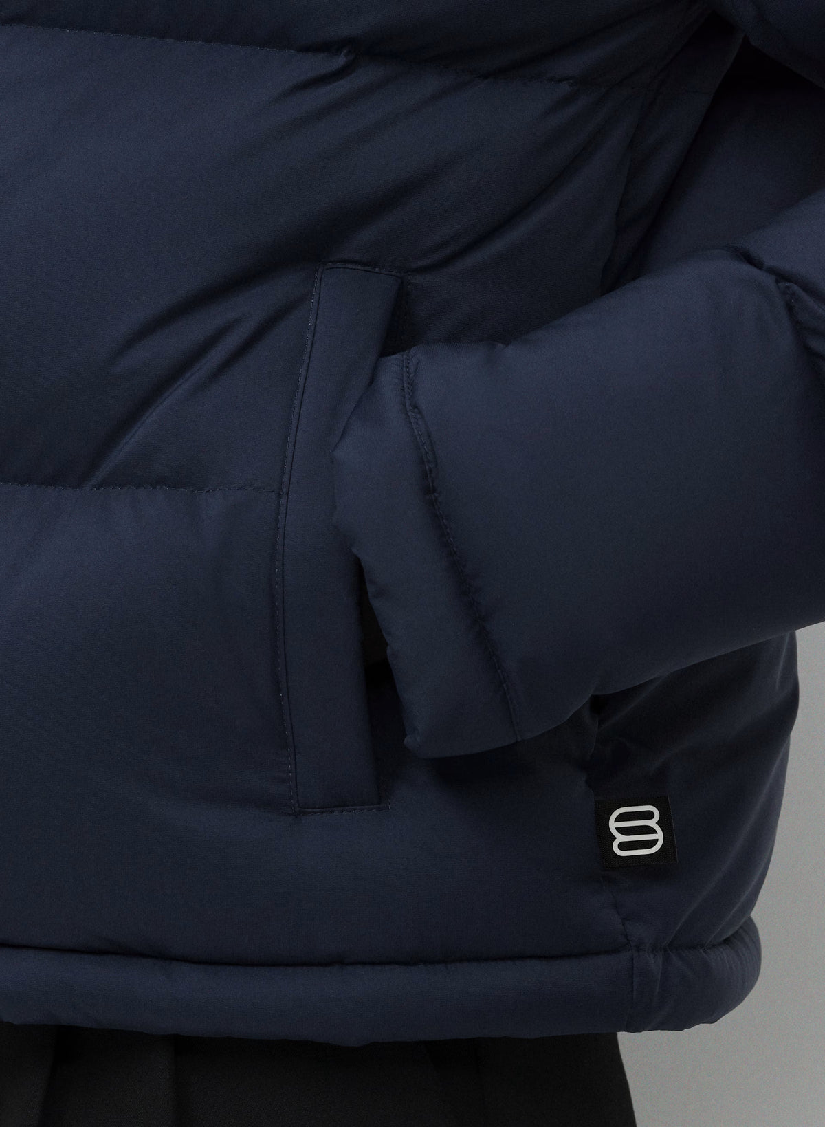 Short Down Puffer Jacket - Blue
