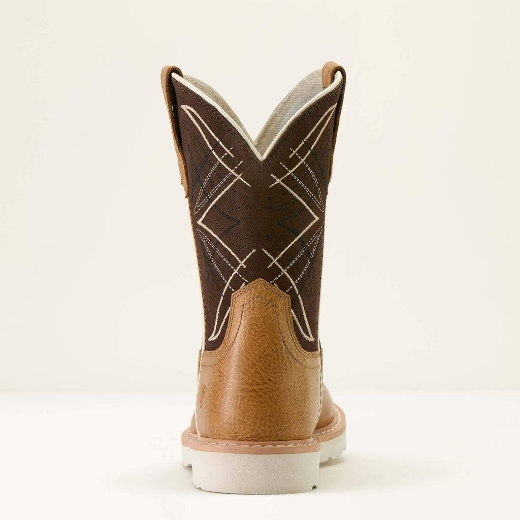 Kids' Round Toe Western Boots - Brown