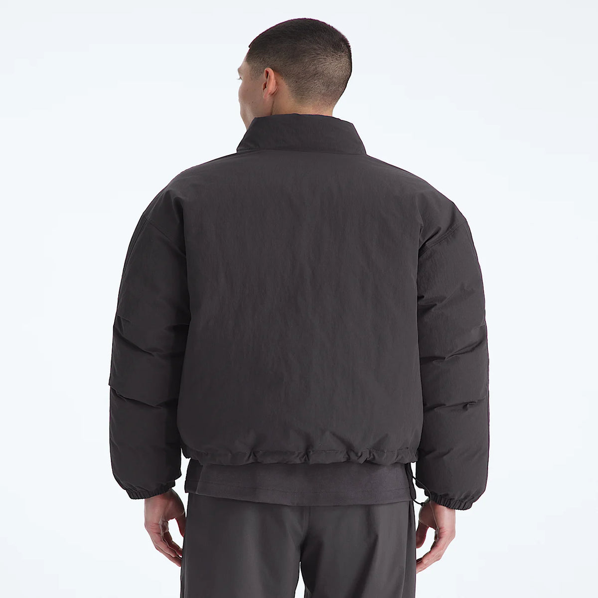 Unisex Down Puffer Jacket - Obsidian