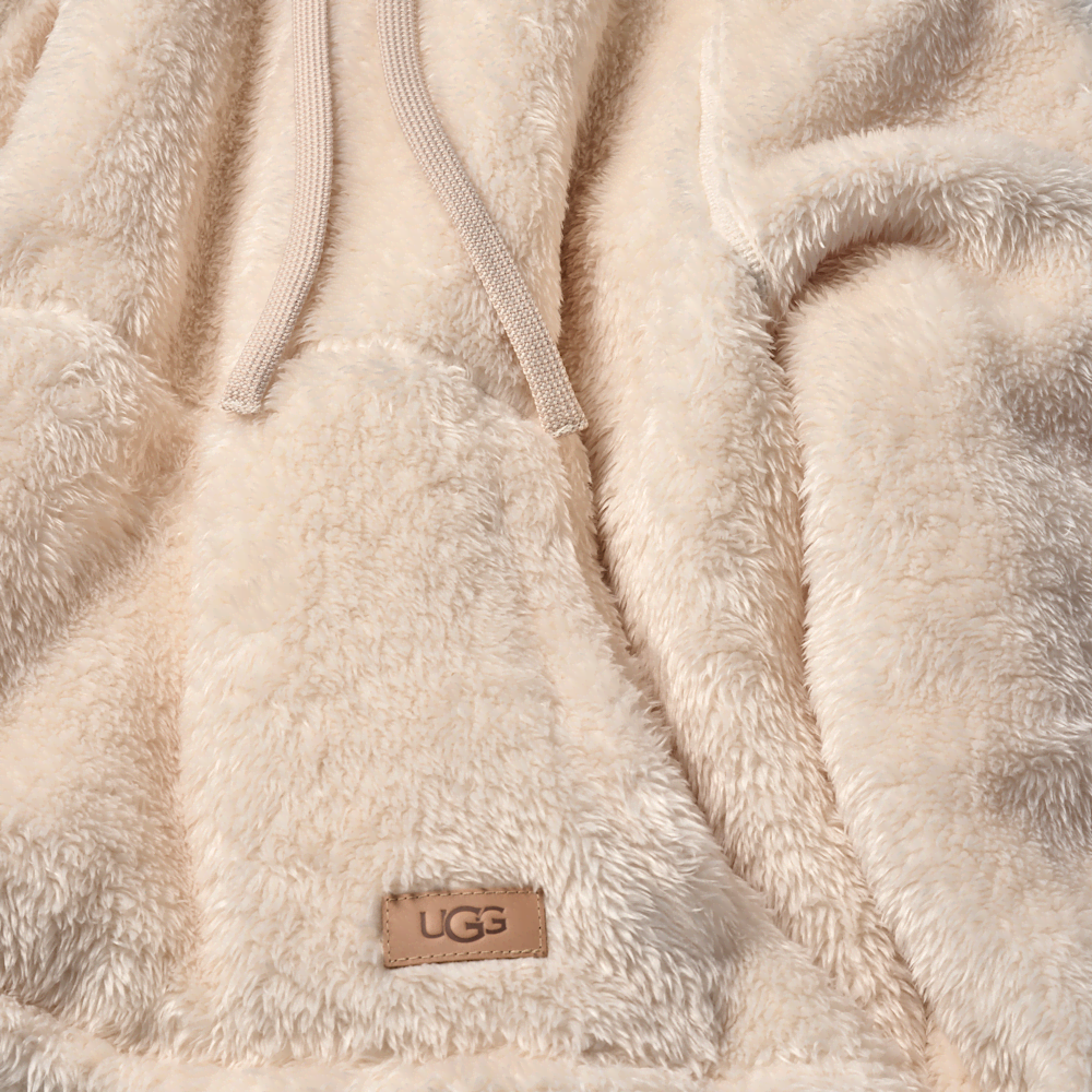 Women's Oversized Fleece Hoodie - Coffee Grounds