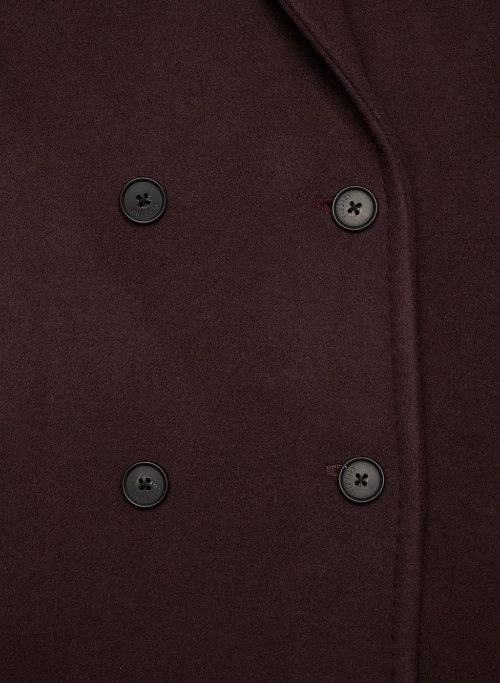 Double-Breasted Wool Cashmere Coat - Herringbone