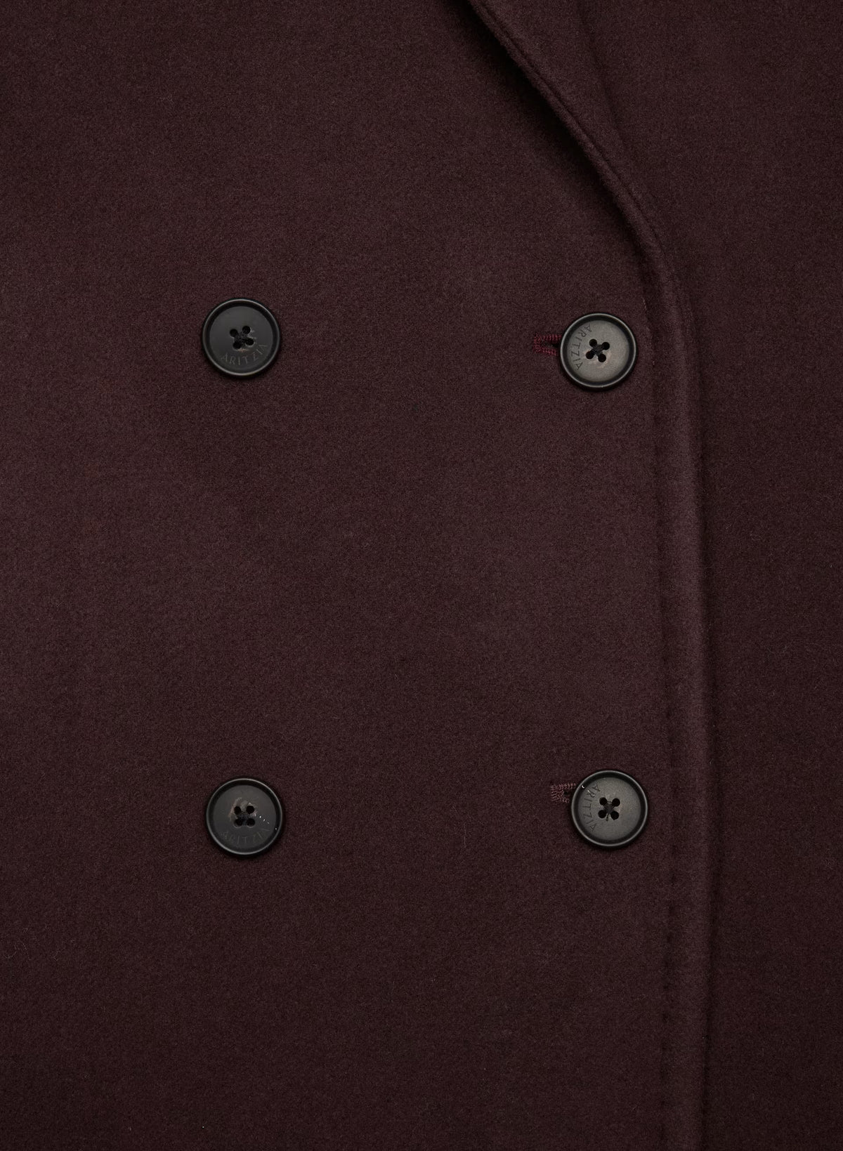 Double-Breasted Wool Cashmere Coat - Herringbone