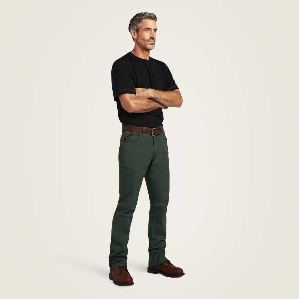 Men's Relaxed Stretch Canvas Work Pants - Khaki