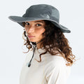 Convertible Brim Sun Hat - Gray