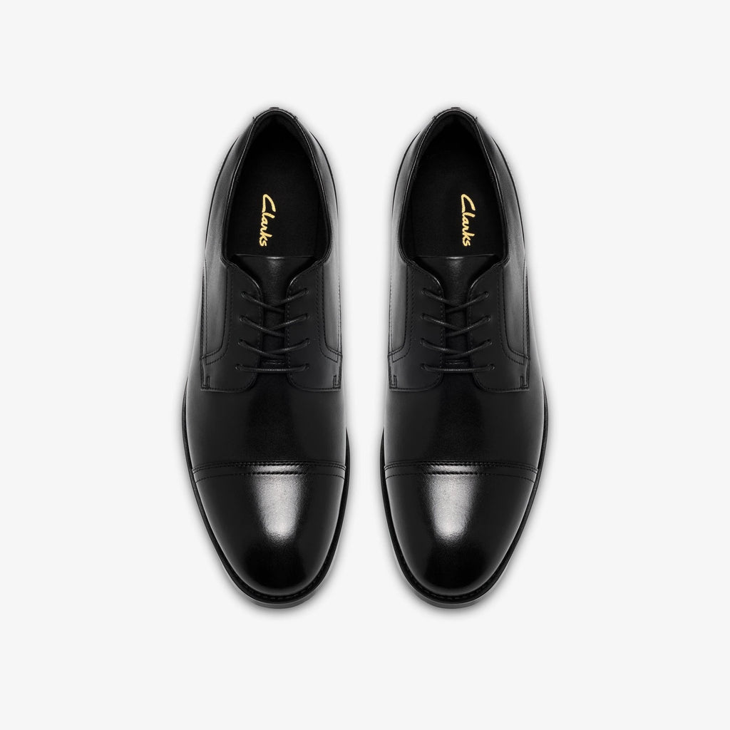 Leather Cap-Toe Oxford - Black