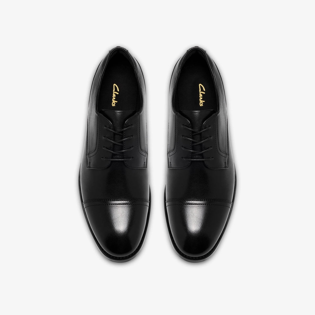 Leather Cap-Toe Oxford - Black
