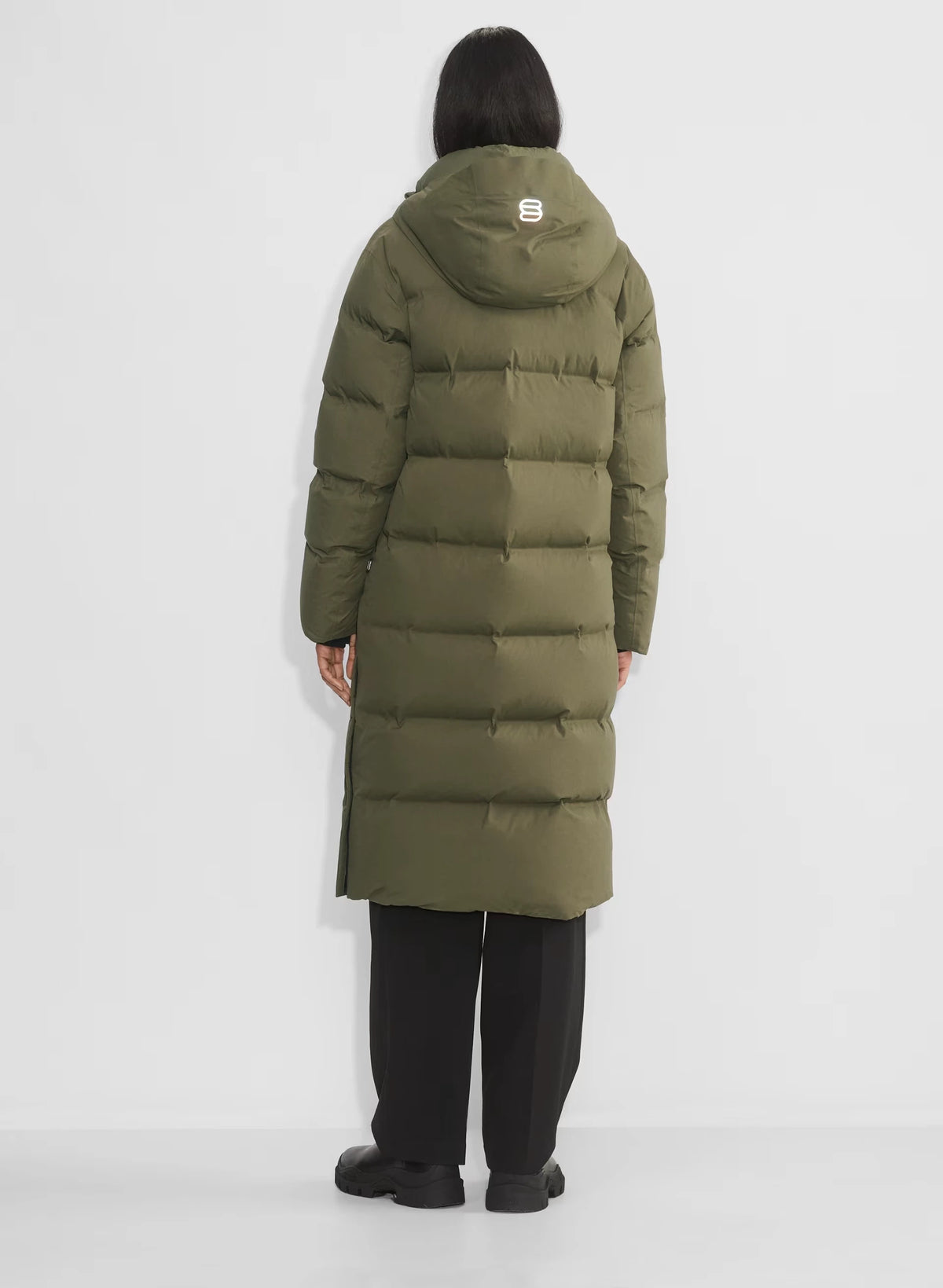 Waterproof Long Down Puffer Coat - Gray