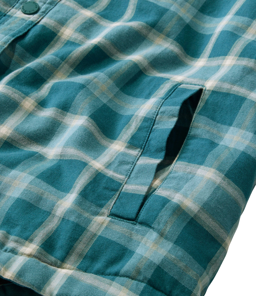 Women's Fleece-Lined Flannel Snap Shirt - Red Plaid