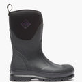 Women's Waterproof Mid Work Boot - Black