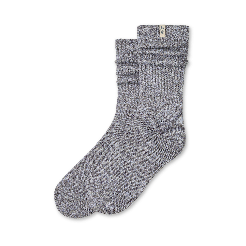 Slouchy Cotton Blend Crew Socks - Allspice