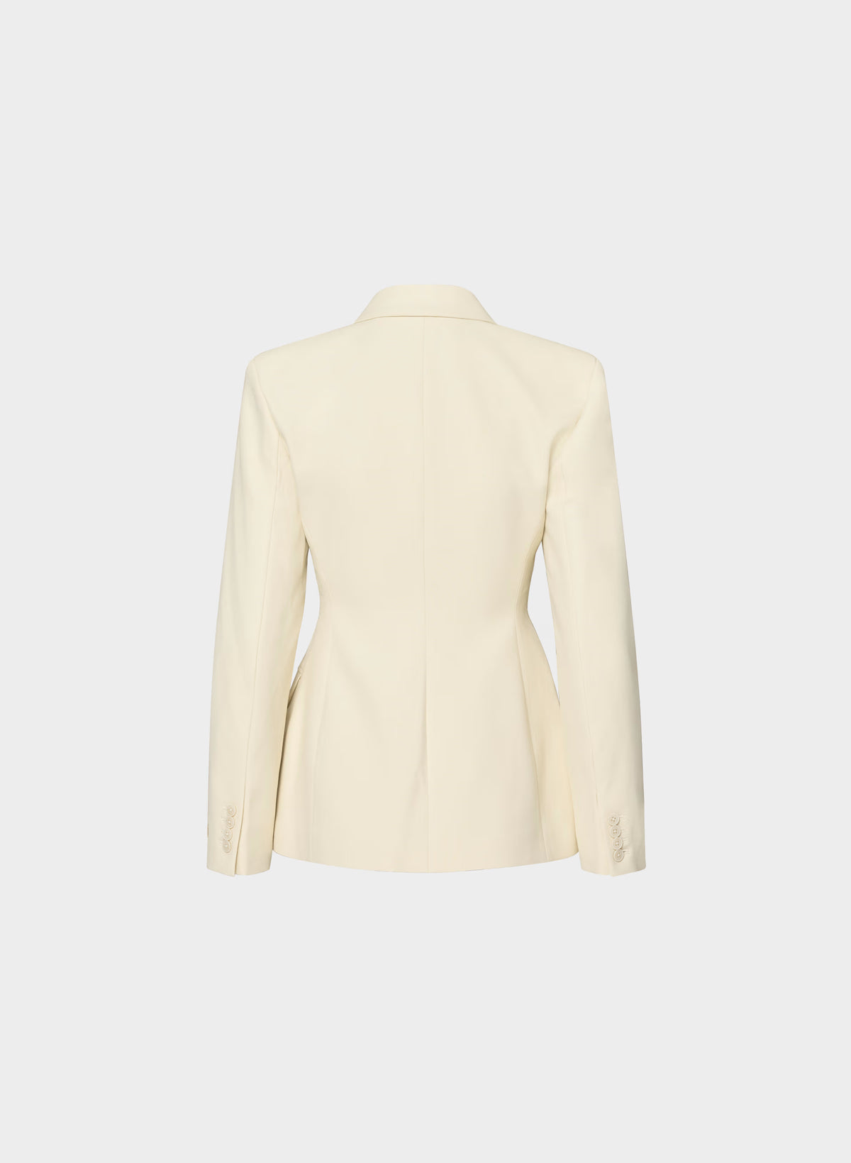 Single-Breasted Stretch Blazer - Brown Check