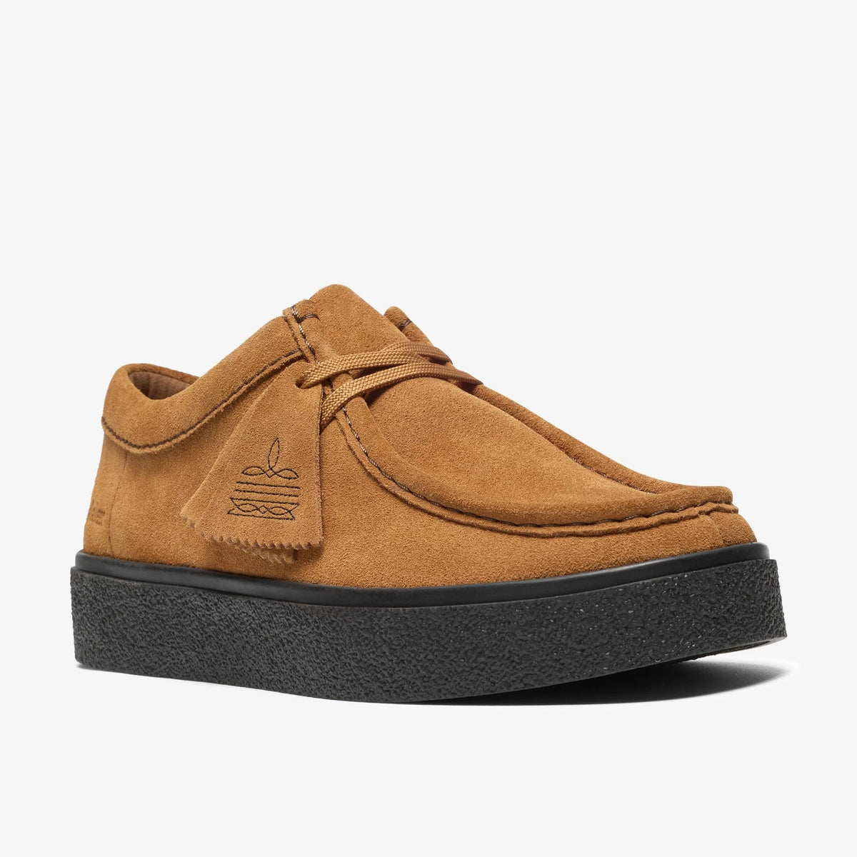 Suede Lace-Up Cupsole Shoe - Ginger