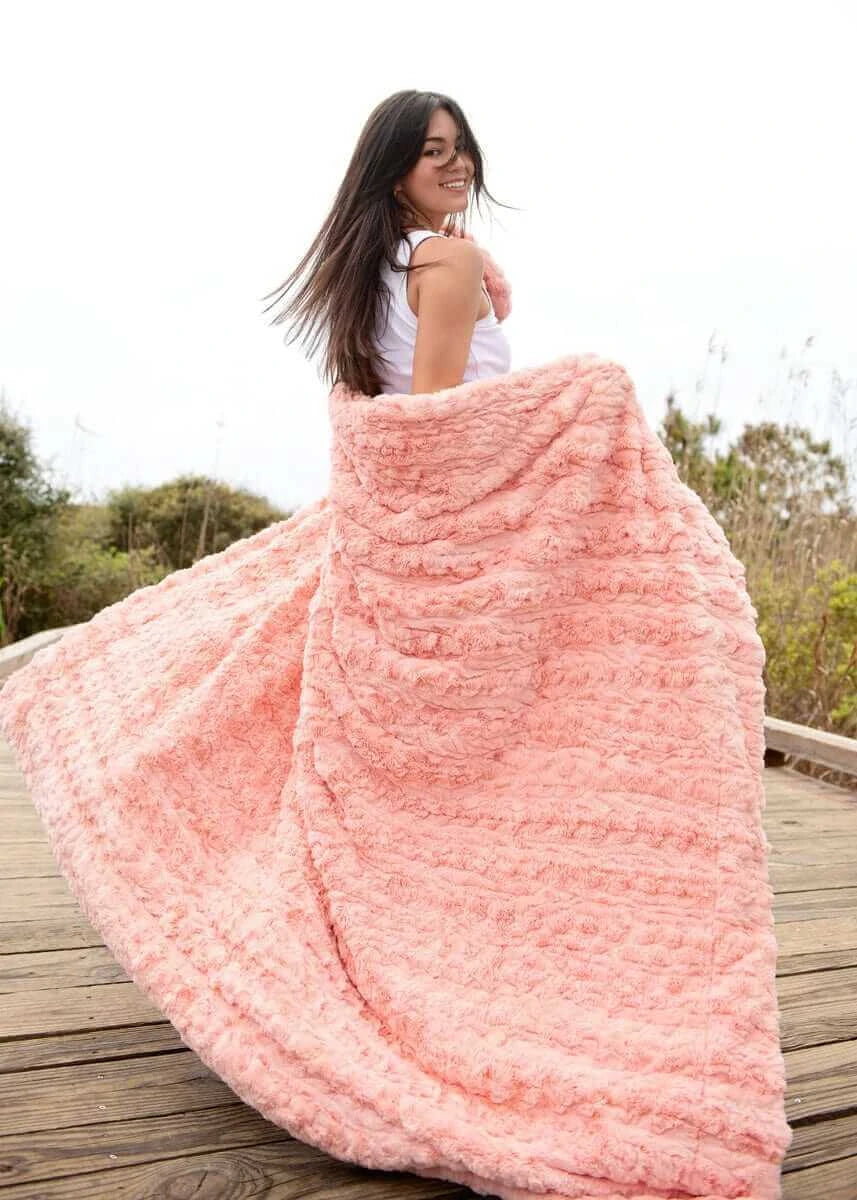 Thick Plush Blanket - Pink