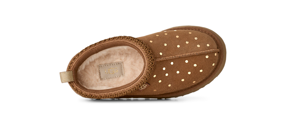 Kids' Platform Suede Slip-On - Chestnut