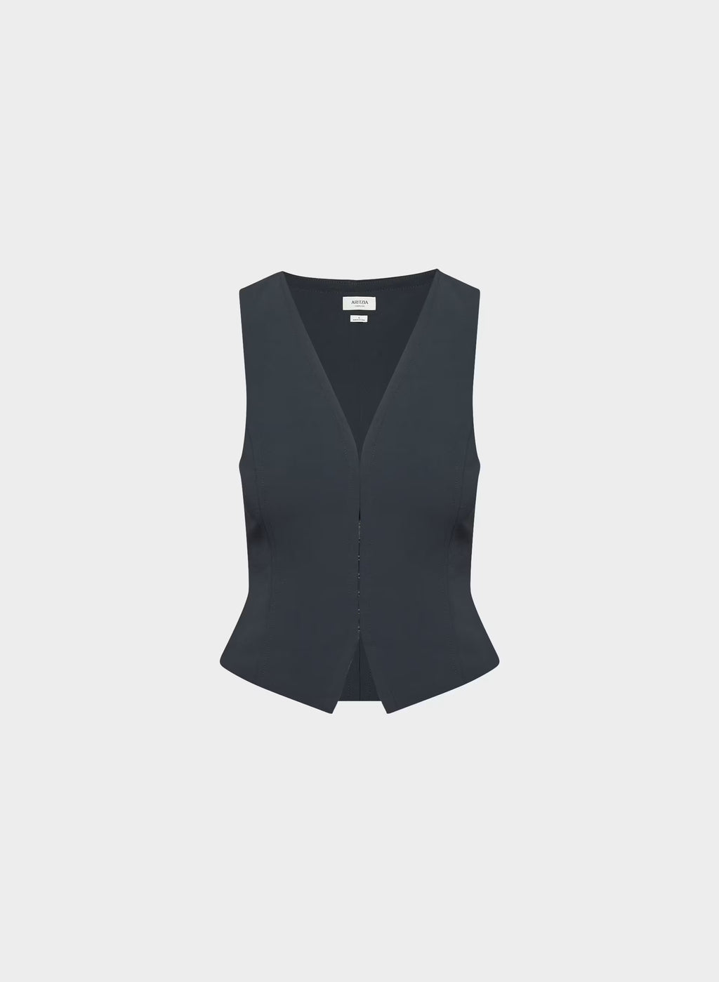 Lined Tailored Suit Vest - Olive