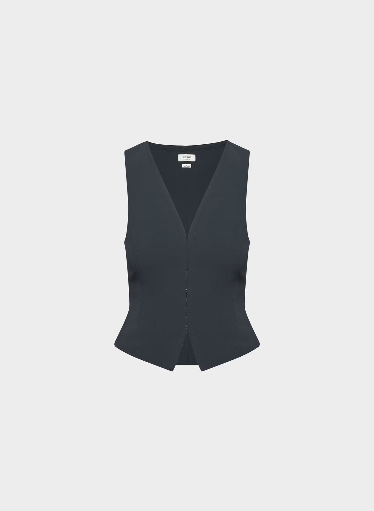 Lined Tailored Suit Vest - Olive