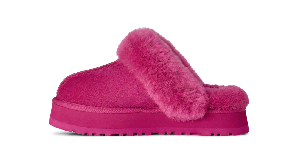 Women's Suede Platform Slipper - Brown