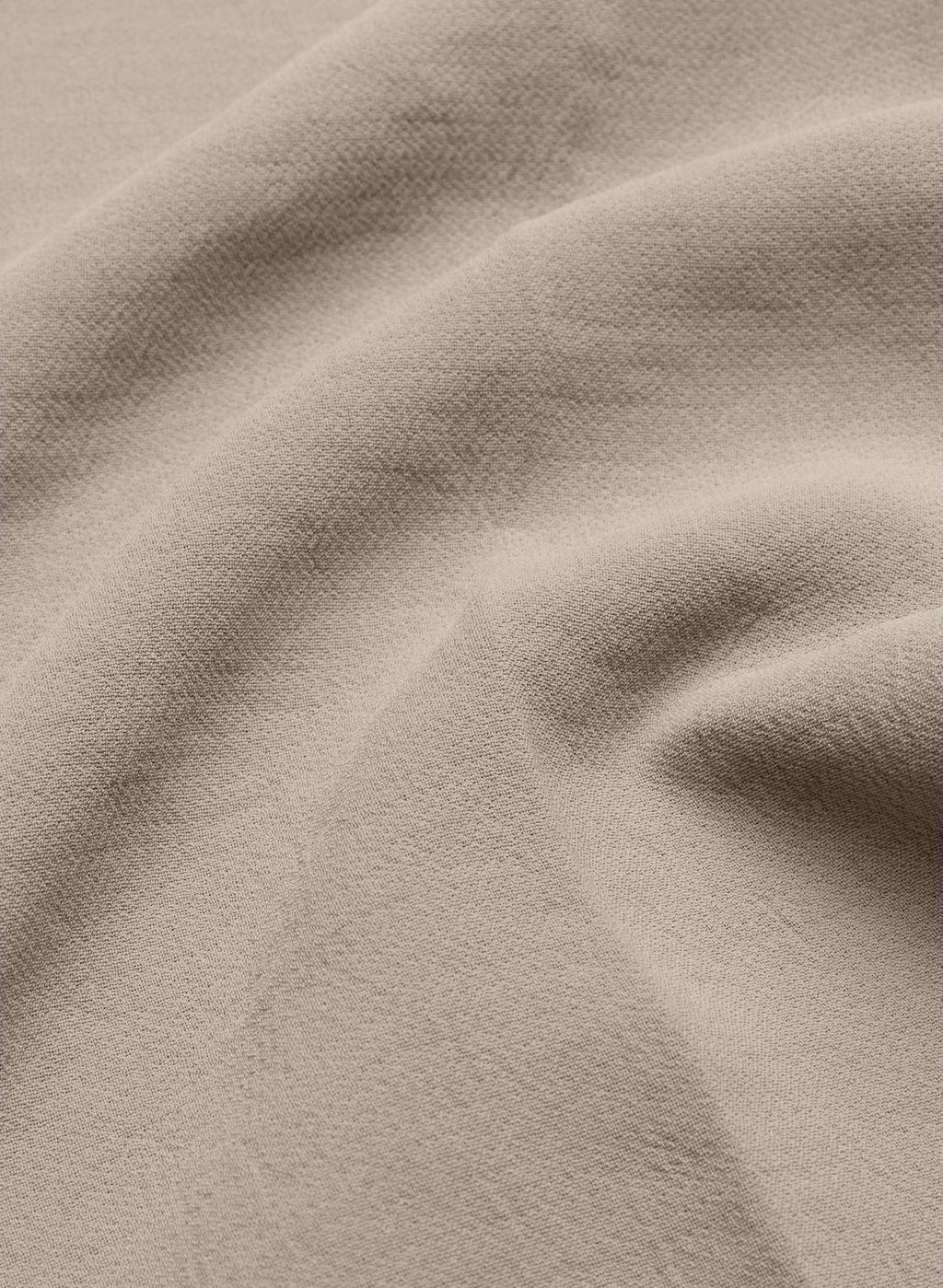 High-Rise Wide-Leg Crepe Trousers - Sand