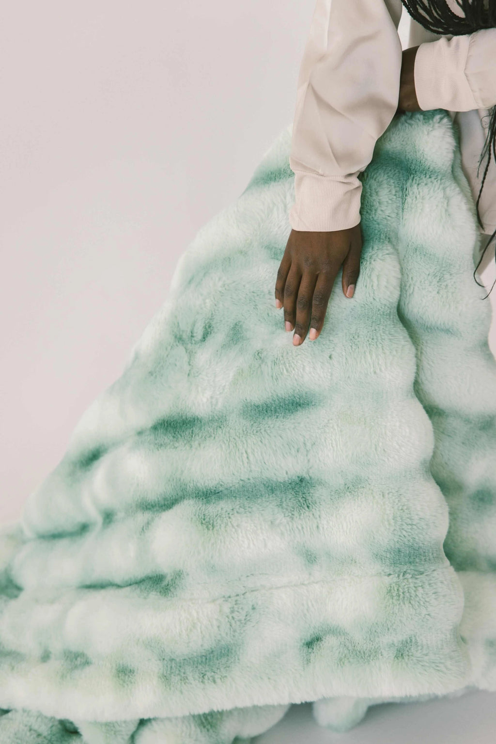 Heavyweight Plush Blanket - Deep Green