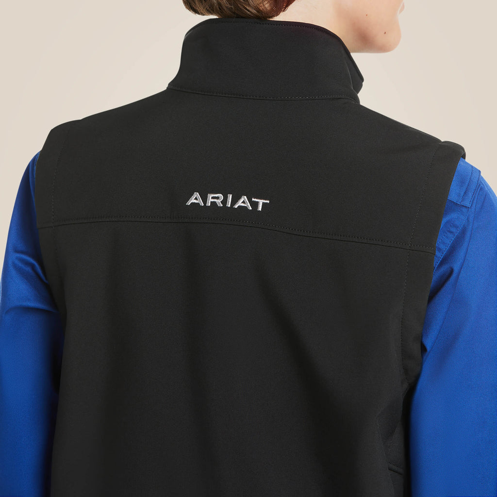 Kids' Stretch Softshell Vest - Black