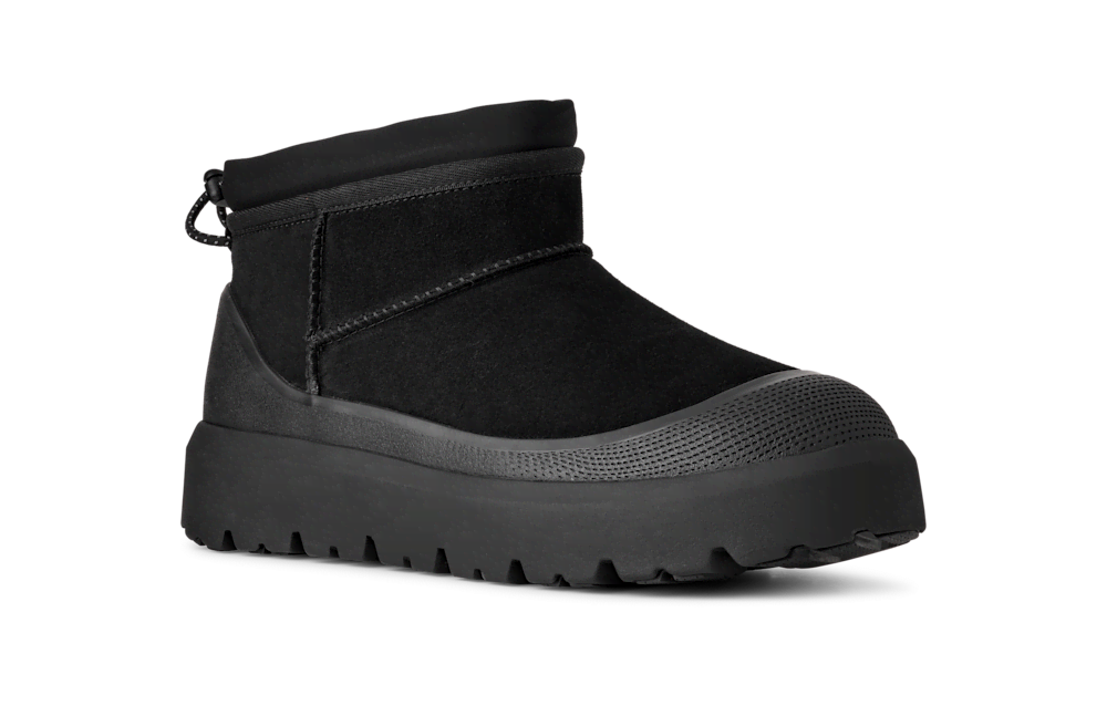 Men's Waterproof Short Winter Boots - Black