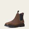 Waterproof Steel Toe Chelsea Work Boot - Dark Brown