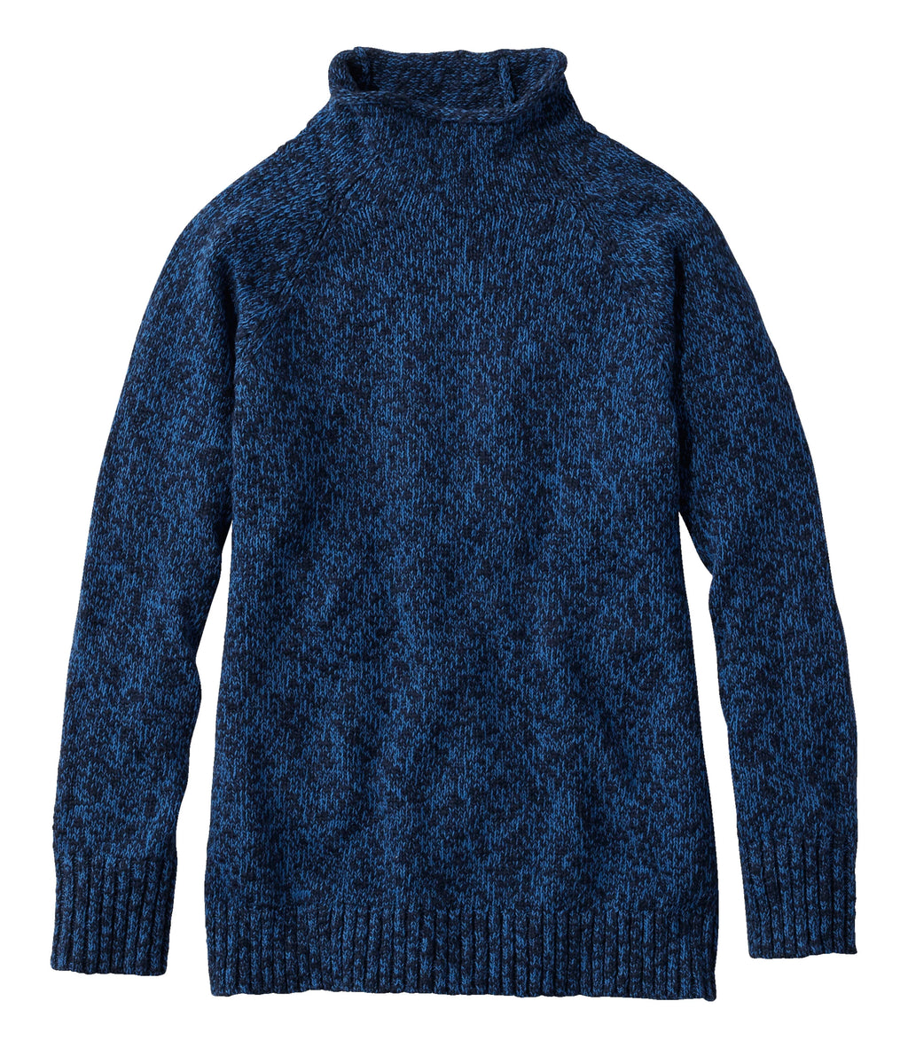 Women's Cotton Funnel Neck Pullover Sweater - Natural