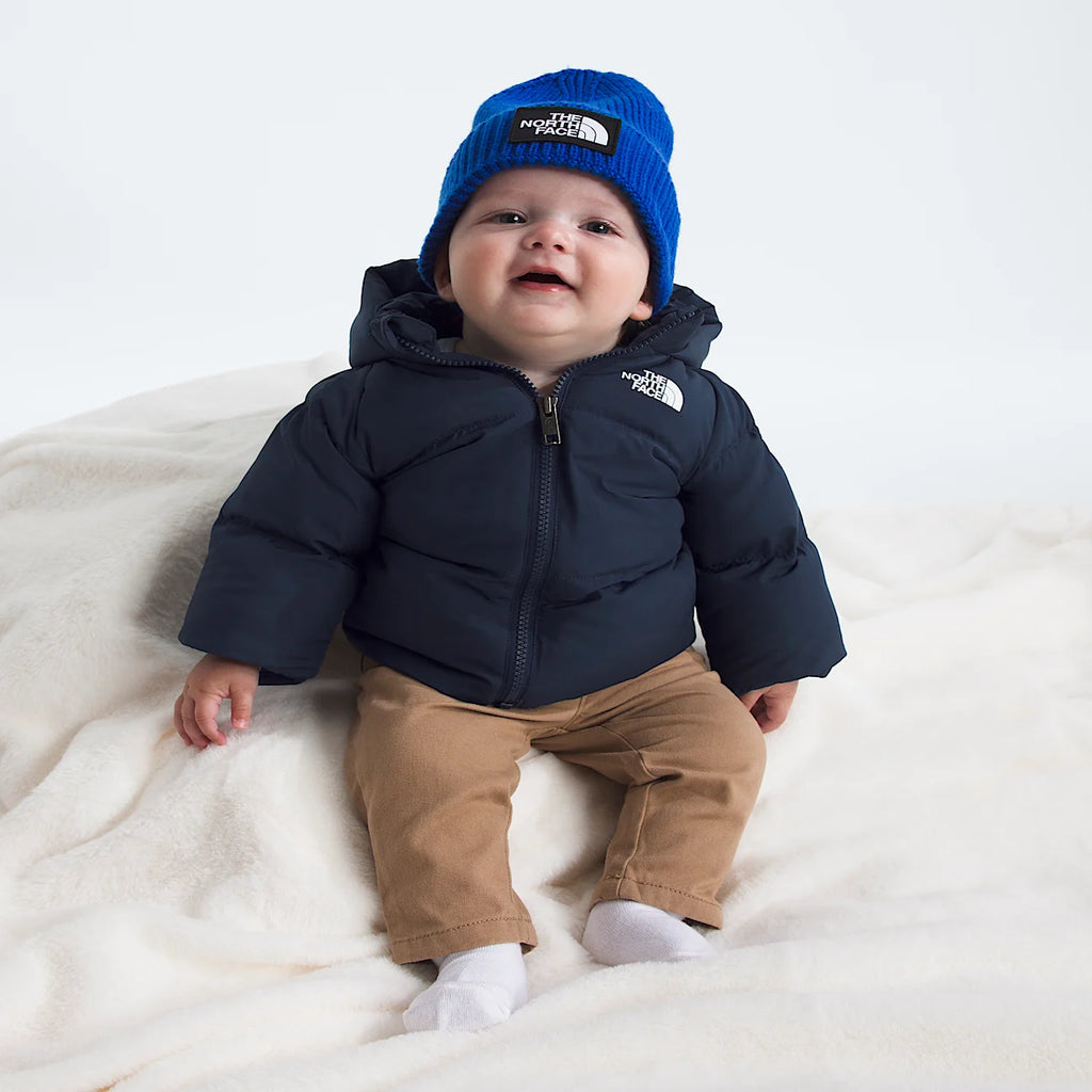 Baby Down Fleece-Lined Jacket - Navy