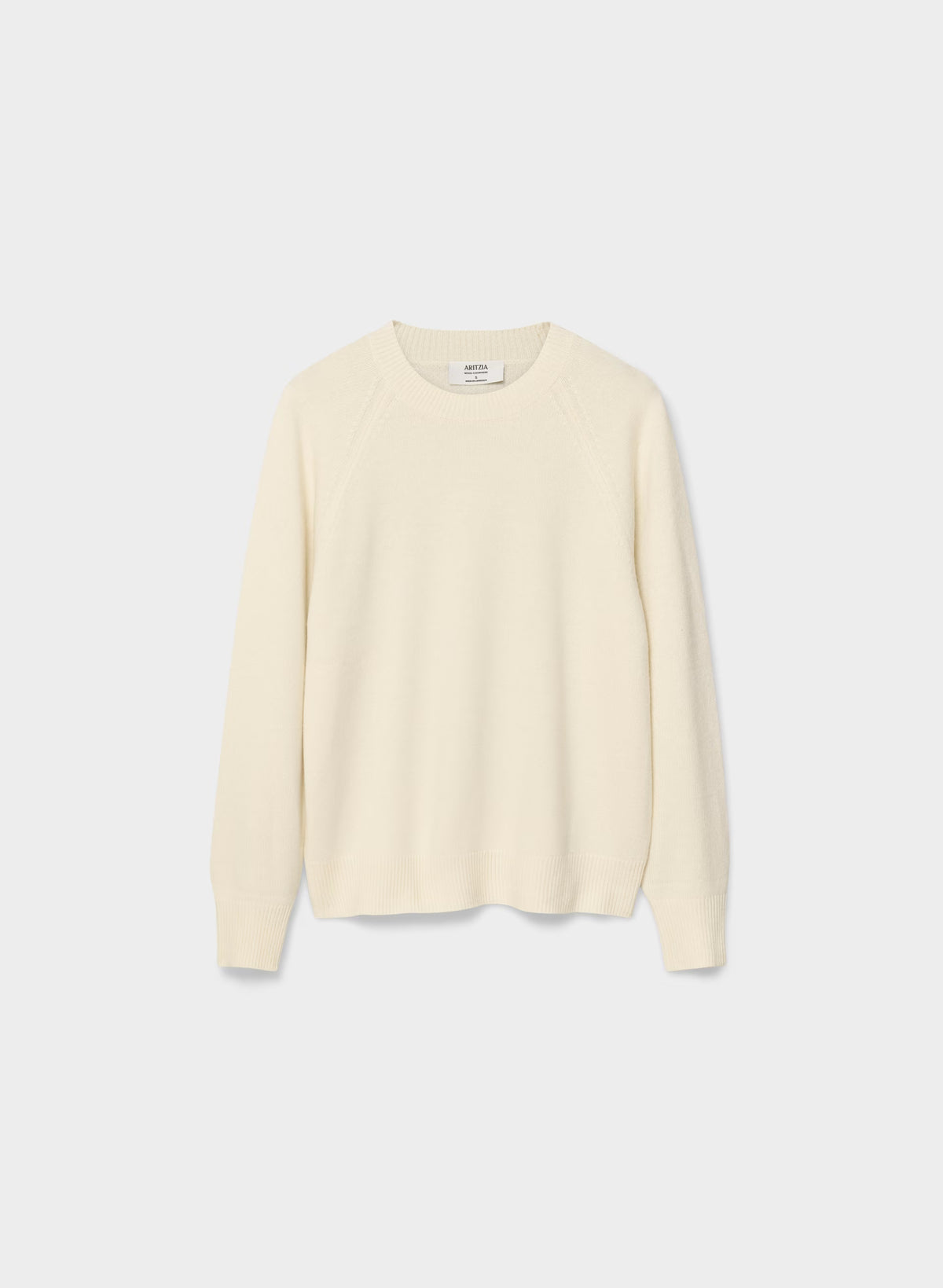 Wool Cashmere Raglan Sweater - Olive
