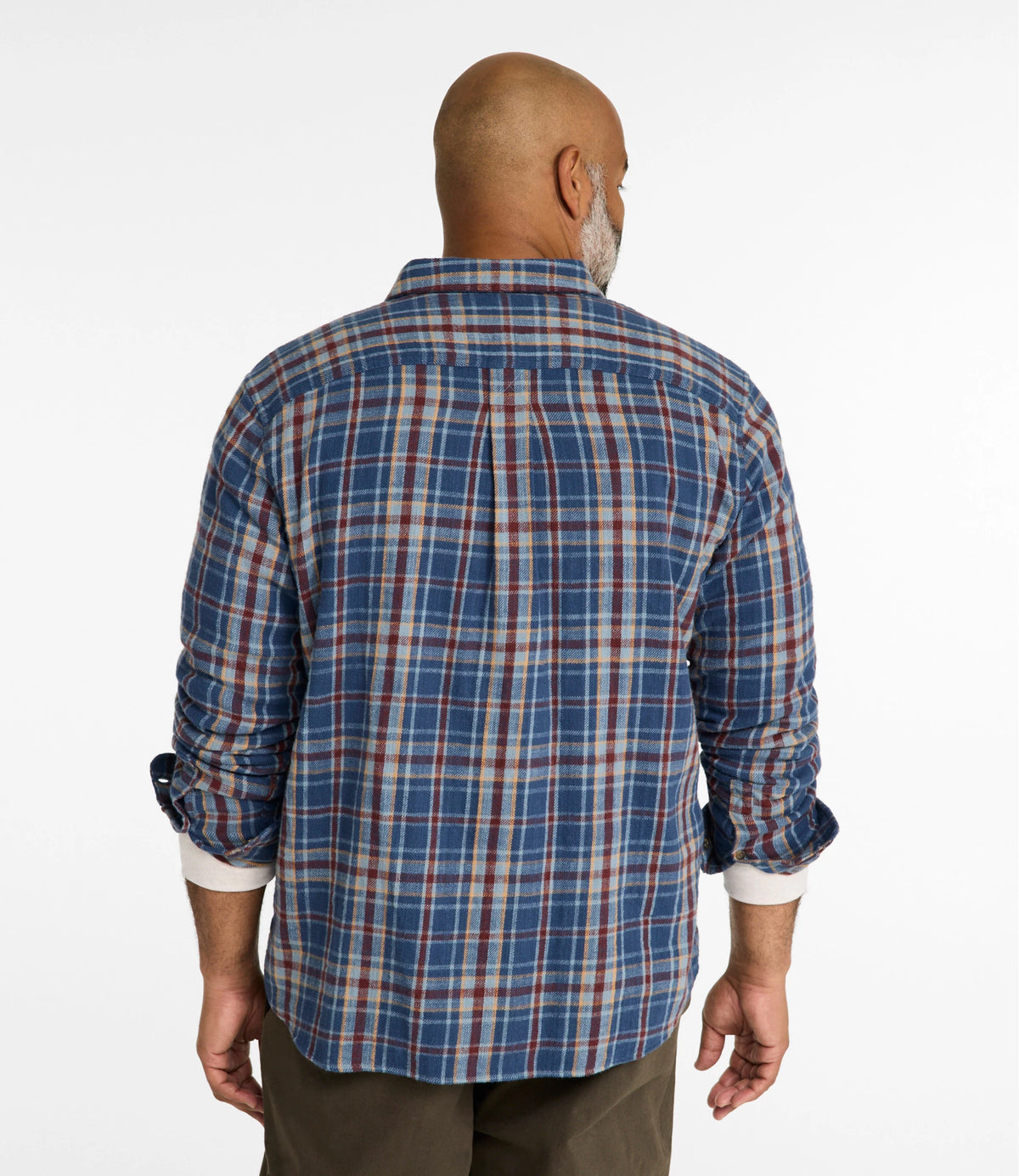 Men's Brushed Cotton Flannel Shirt - Barley