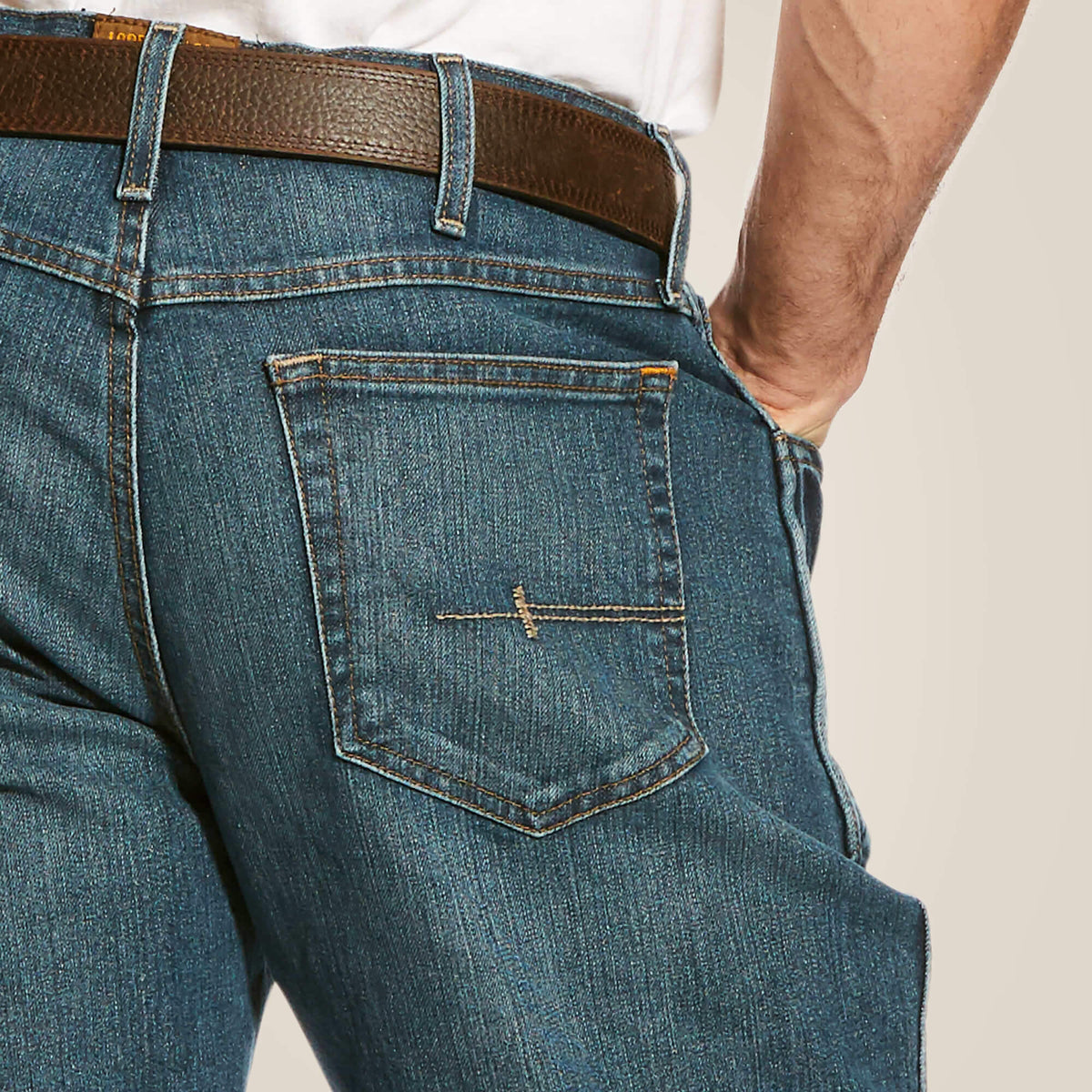 Men's Relaxed Stretch Boot Cut Work Jeans