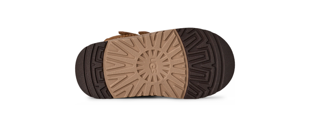 Toddler Leather And Suede Sneaker - Chestnut