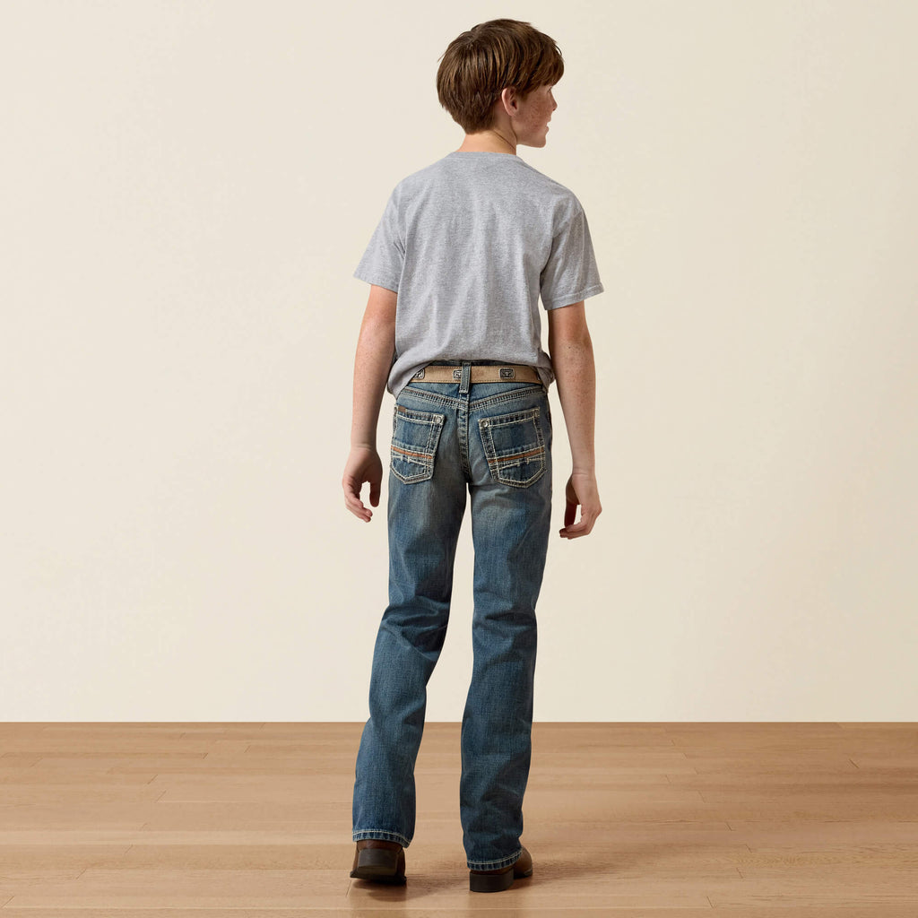 Boys' Relaxed Boot Cut Jeans - Blue