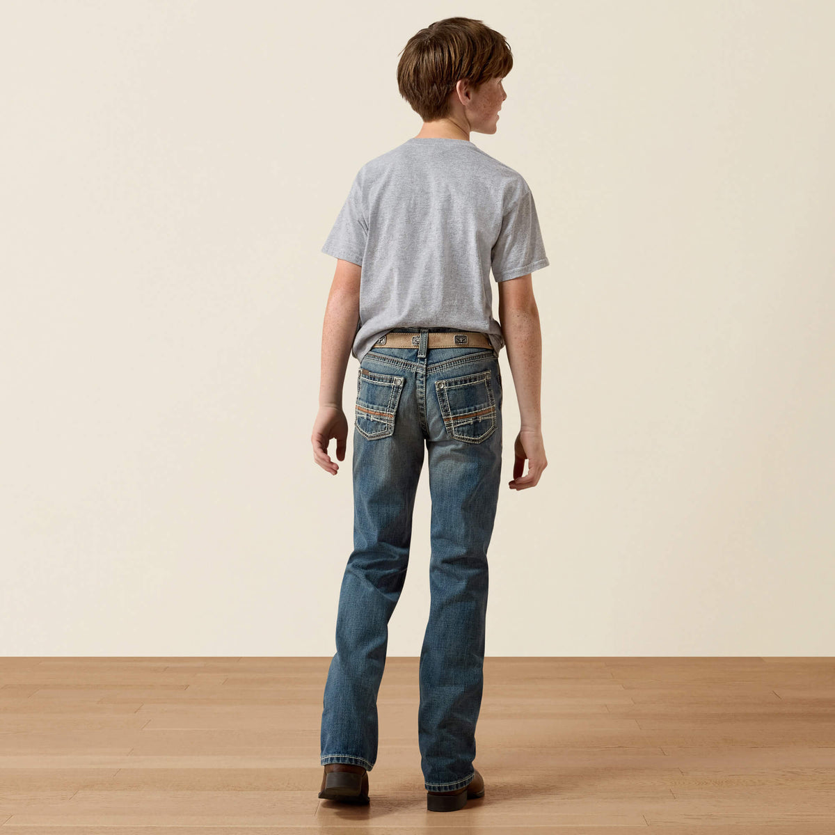 Boys' Relaxed Boot Cut Jeans - Blue
